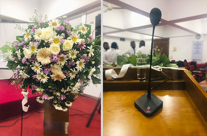 Podium flower Decoration