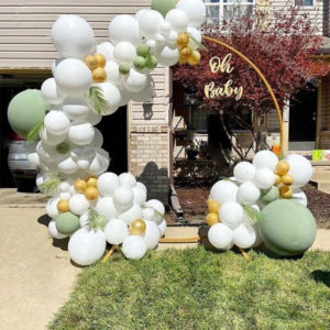 Balloons decoration white